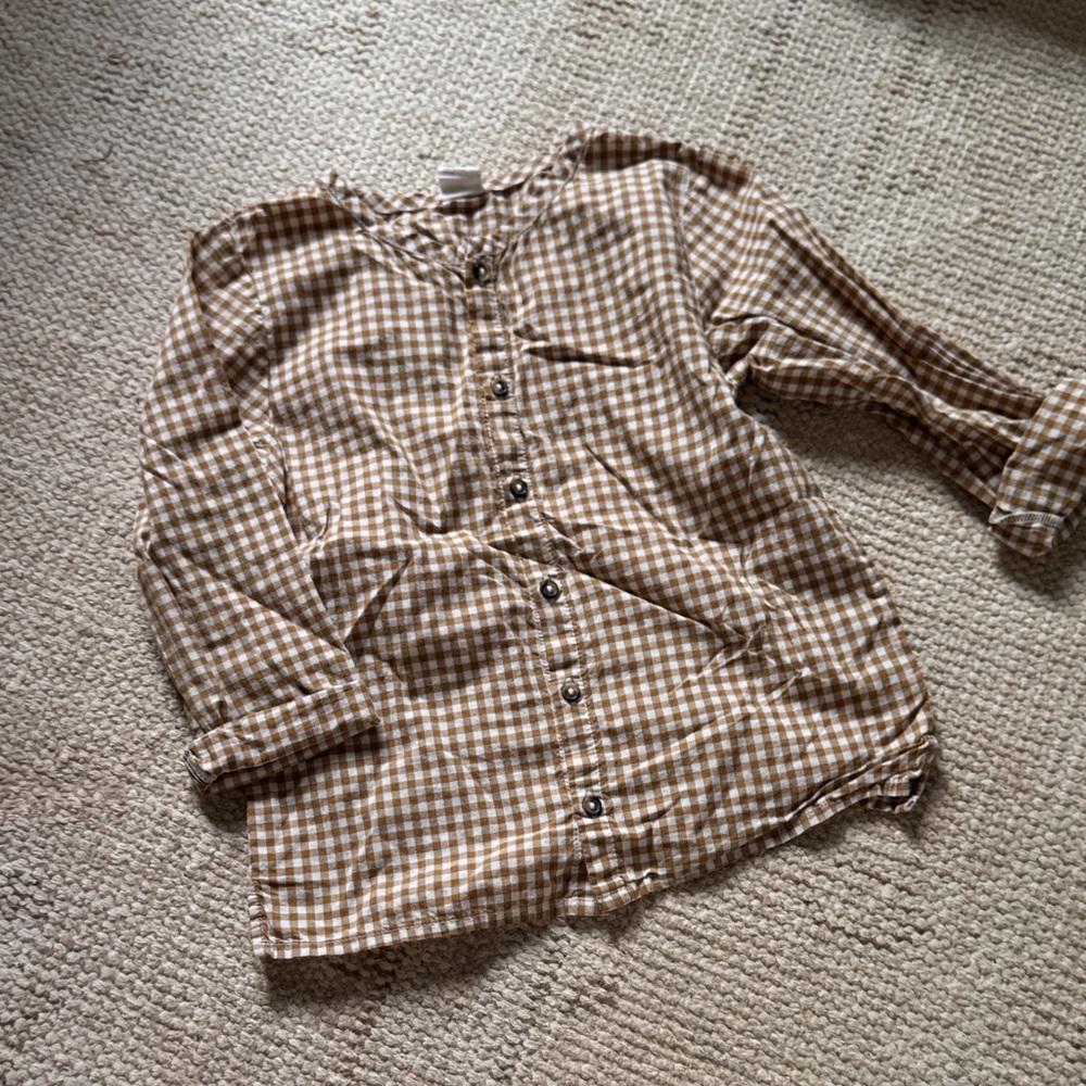 H&M Brown Gingham Shirt